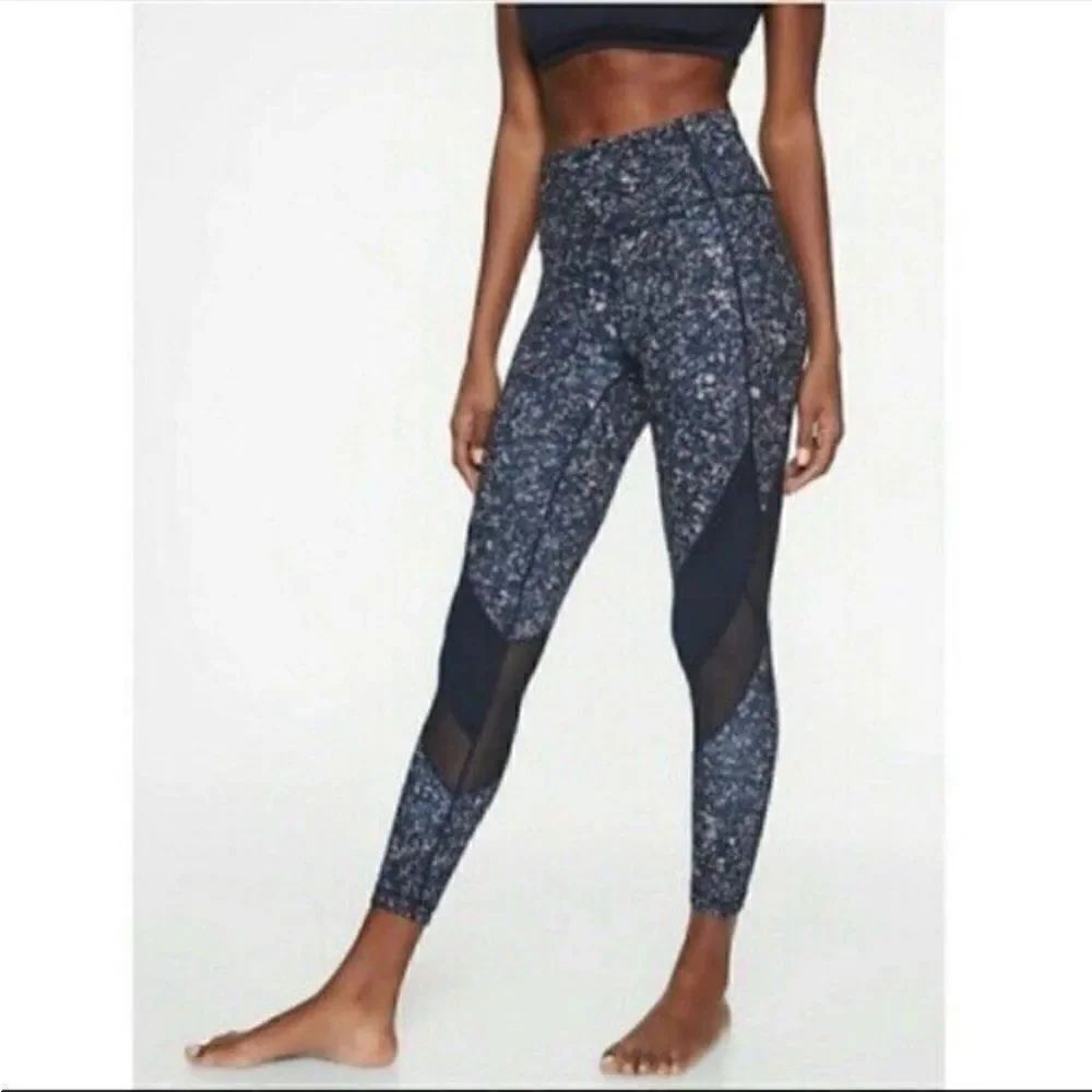 Athleta Sandstone Salutation Tight Mesh Cut Out
Athletic Workout Leggings
